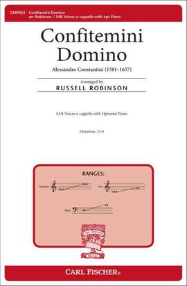 Alessandro Constantini: Confitemini Domino