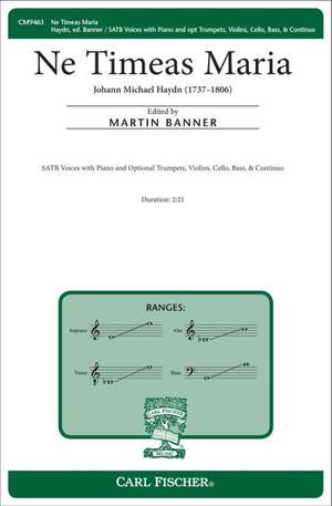 Johann Michael Haydn: Ne Timeas Maria
