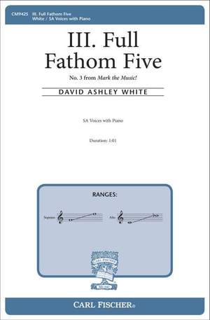 David Ashley White: III. Full Fathom Five