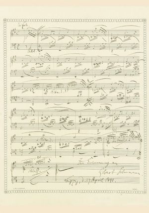 Schumann, Robert: Bunte Blätter op. 99, Nr. 1
