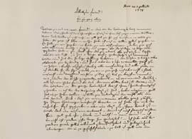 Letter to Abbé Joseph Bullinger concerning the death of Mozart's Mother