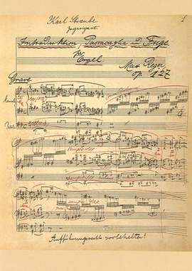 Reger, Max: Introduktion, Passacaglia und Fuge e-Moll