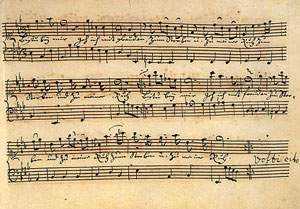 Bach, Johann Sebastian: Anna Magdalena Bachs Notenhandschrift