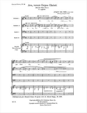 A. T. Davison: Ave verum Corpus