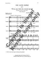 Johannes Brahms: Six Love Songs Product Image