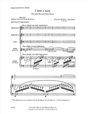Johannes Brahms: Gesaenge fuer Frauenchor, Op. 17