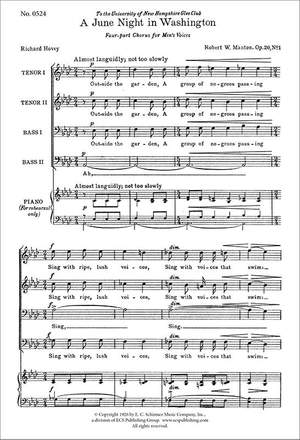 Robert Manton: A June Night in Washington & Full Sea Rolls