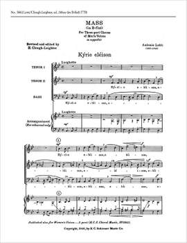 Antonio Lotti: Mass in B-flat