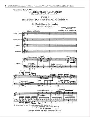 Johann Sebastian Bach: Christmas Oratorio, Part 1: Choruses