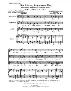 Johann Sebastian Bach: Now Let Every Tongue Adore Thee, BWV 140