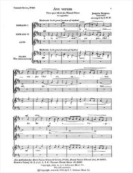 G. Wallace Woodworth: Ave verum Corpus