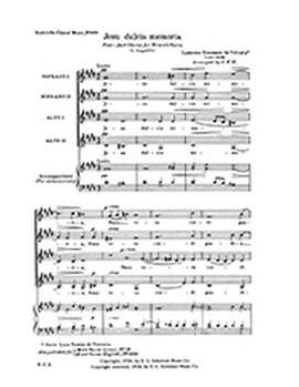 Tomás Luis de Victoria: Jesu dulcis memoria