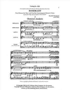 Randall Thompson: Rosemary