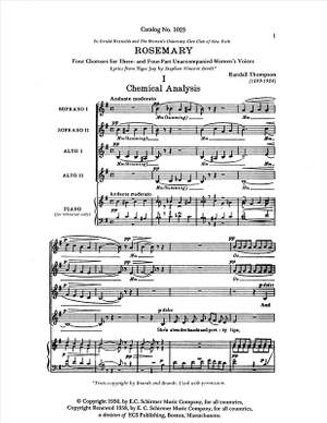 Randall Thompson: Rosemary