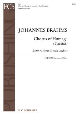 Johannes Brahms: Chorus of Homage