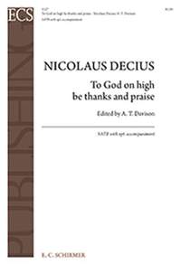 Nikolaus Decius: To God on High