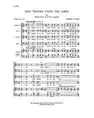 Robert Starer: Give Thanks Unto the Lord