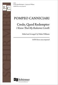 Pompeo Canniciari: Credo, Quod Redemptor