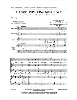 Powell Weaver: I Love Thy Kingdom, Lord