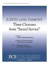Judith Lang Zaimont: Sacred Service: Thou Shalt Love the Lord