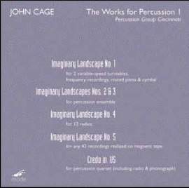 Cage: The Works for Percussion I