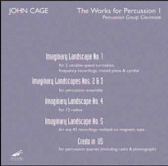 Cage: The Works for Percussion I