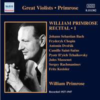 William Primrose Recital Volume 1