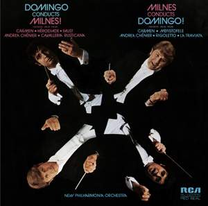 Domingo conducts Milnes! Milnes conducts Domingo!