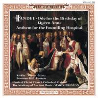 Handel: Ode for the Birthday of Queen Anne