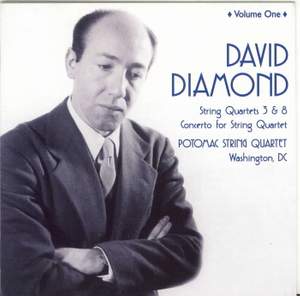 DIAMOND, D.: String Quartets, Vol. 1 – Concerto for String Quartet / String Quartets Nos. 3 and 8