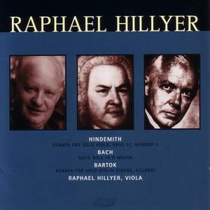 HINDEMITH: Viola Sonata / BACH, J.S.: Cello Suite No. 6 (arr. for viola) / BARTOK: Violin Sonata (arr. for viola)