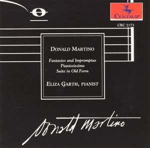 Donald Martino: Solo Piano Music