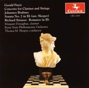 Finzi, Brahms and Strauss: Works for Clarinet and Orchestra