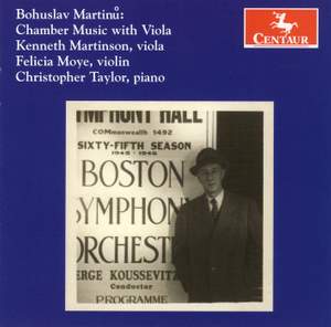 Martinu: Chamber Music with Viola