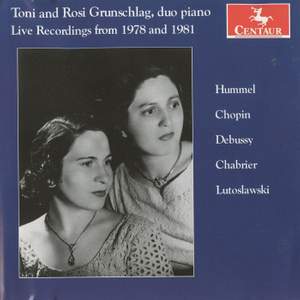 Toni and Rosi Grunschlag: Live Recordings from 1978 and 1981