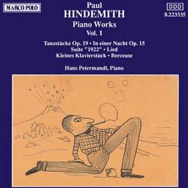 Hindemith: Piano Works, Vol. 1