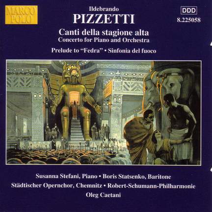 Pizzetti: Canti della stagione alta
