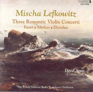 Three Romantic Violin Concerti