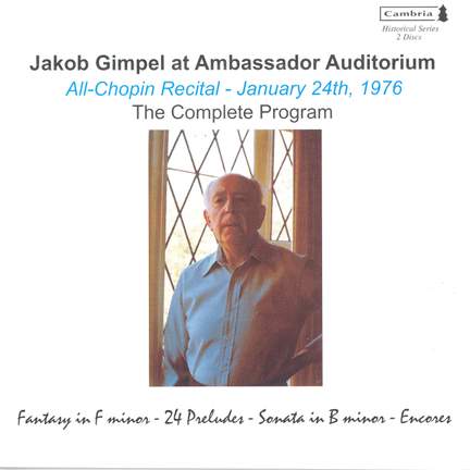 Jakob Gimpel at Ambassador Auditorium