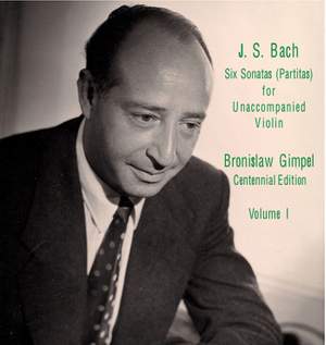 JS Bach: Sonatas & Partitas for Unaccompanied Violin, Vol. 1