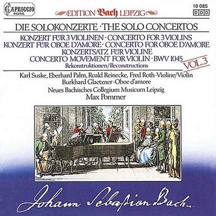 JS Bach: Solo Concertos, Vol. 3
