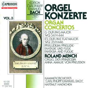 CPE Bach: Organ Concertos, Vol. 3