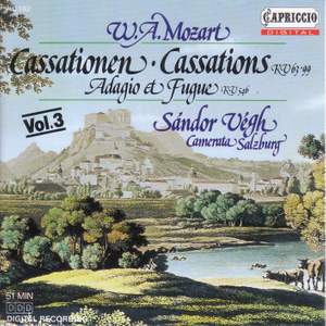Mozart: Cassations, K. 63 and 99