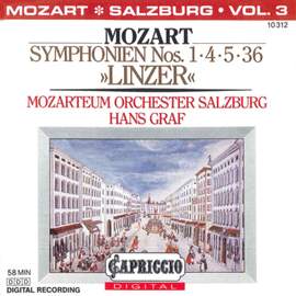 Mozart: Symphonies Nos. 1, 4, 5, 36, 'Linzer'