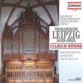 Mendelssohn: Organ Sonatas Nos. 1-6, Op. 65