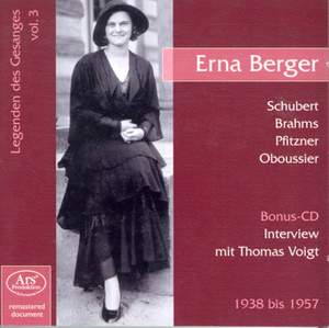 Vocal Recital: Erna Berger