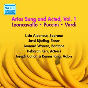 Arias Sung and Acted Vol. 1