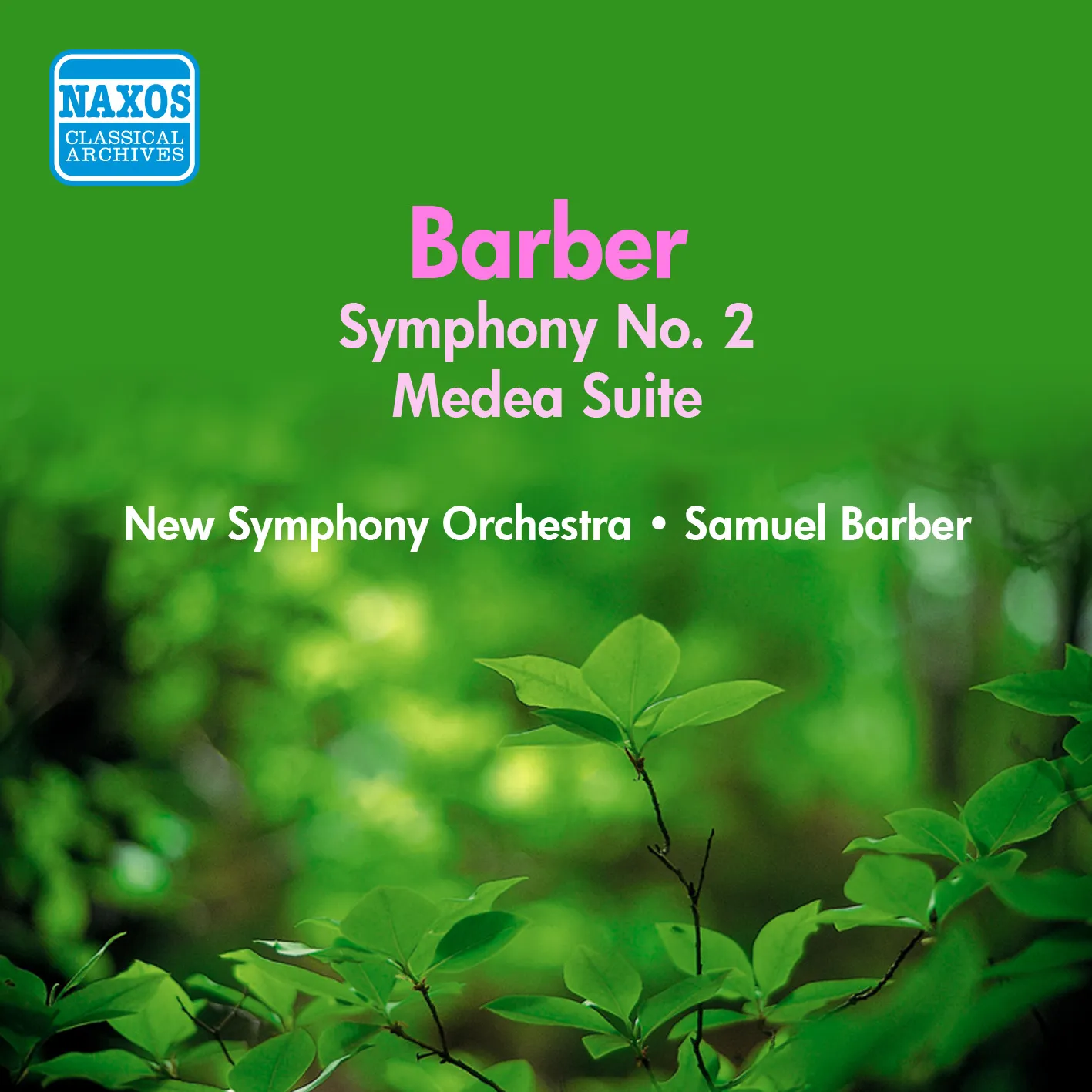 クラシック CD Barber, Nelsova; New Symphony  Barber: Second Symphony/Medea  GEM0151  /00110 Barber: Medea Suite & Symphony No. 2 - Naxos: 980190 - download