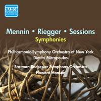 Menni, Riegger & Sessions: Symphonies