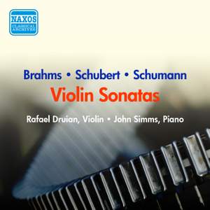 Brahms, Schubert, Schumann: Violin Sonatas